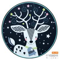 圆形地毯创意客厅书房茶几卧室吊篮藤椅垫电脑转椅地垫_727 直径60cm 北欧鹿