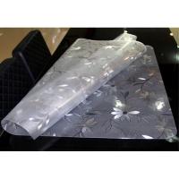 软玻璃PVC桌布防水防烫磨砂免洗塑料餐桌垫茶几垫透明胶垫水晶板_268_837 100厘米宽度*长度10厘米单价 磨砂波斯菊1.0厚