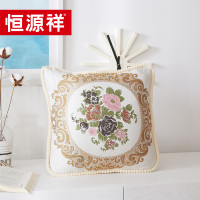 恒源祥 绣花中式靠枕被(繁花) 40*40 混色 37*19*13
