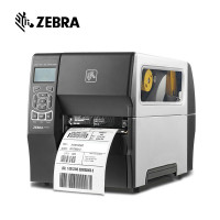 ZEBRA斑马ZT410工业级条形二维码不干胶标签打印机300dpi热敏热转印亚银服装吊牌水洗唛快递电子面单打标