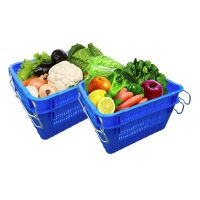 萃姿尔(TRESOR)多用途净菜筐 塑料周转筐 蔬菜水果筐收纳筐600*400*350mm