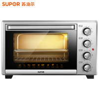 苏泊尔（SUPOR）家用多功能电烤箱K30FK601 30升大容量 专业烘焙 旋转烧烤 上下管独立控温可拆洗炉灯 银色