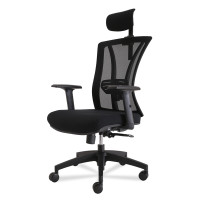 全简电脑椅人老板椅体工学办公椅子网布透气可躺转椅黑色 黑色