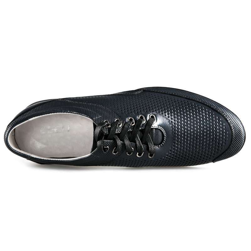 ceen策恩冰度-奥兰度夏天镂空透气休闲皮鞋x0015 深蓝色 44码