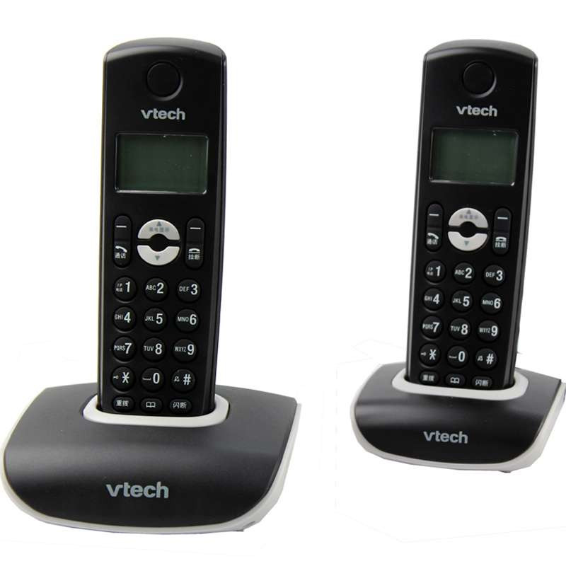 vtech 数字无绳电话双子机vt1047-2cn 黑色