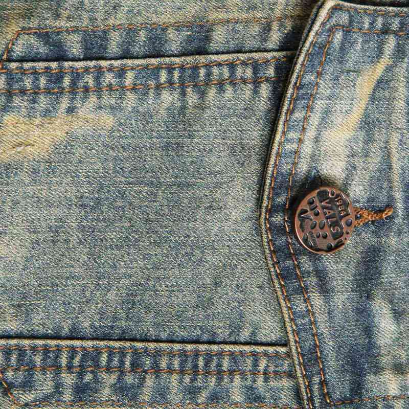 vals 男装复古牛仔夹克050100024 怀旧蓝 m