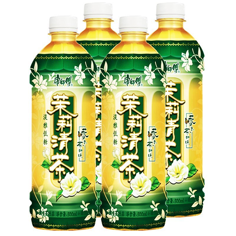 康師傅茉莉清茶550ml4四連瓶