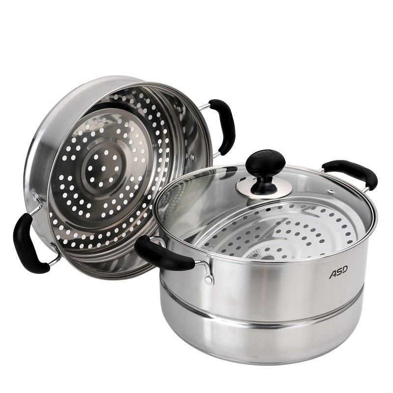 asd爱仕达26cm不锈钢双层复底二层蒸锅qvl1526