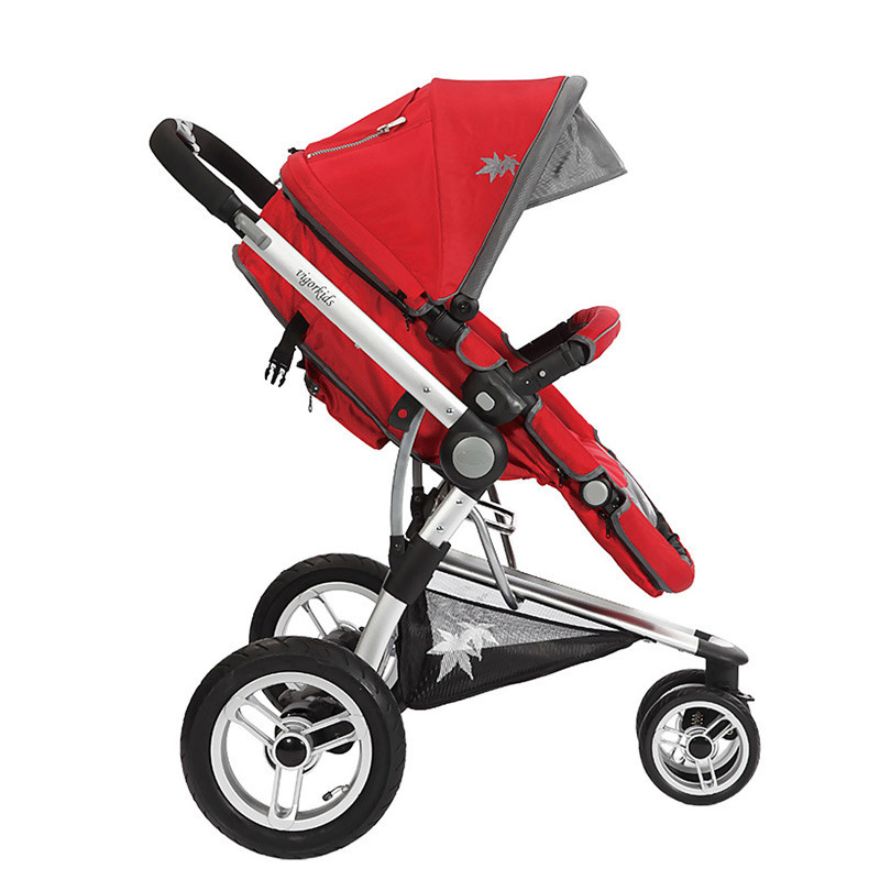 威凯(viki)s301时尚高景观折叠避震可躺三轮婴儿推车