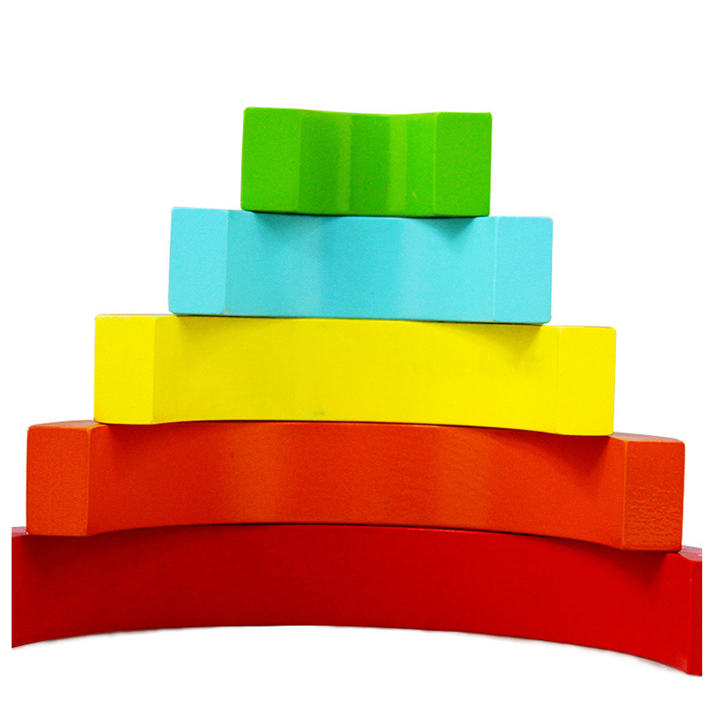 【苏宁红孩子】fisher price 费雪 五彩拱形积木 fp1003 益智早教彩虹