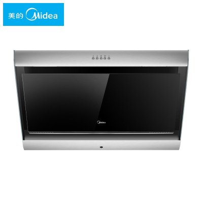 美的（Midea）油烟机CXW-200-DJ336侧吸式抽油烟机 17.5大风量 按键式 钢化玻璃 不锈钢