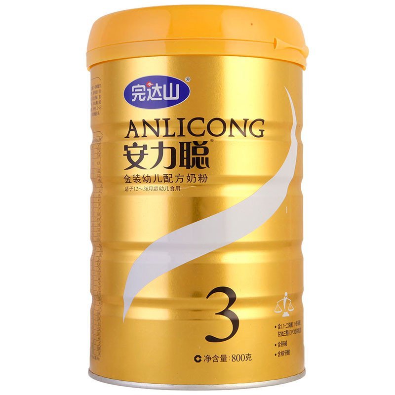 完达山安力聪幼儿配方奶粉3段1岁3岁幼儿适用800克