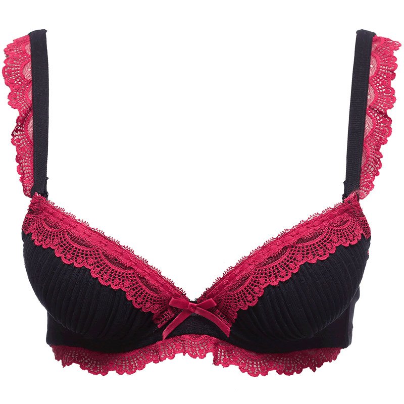 歌瑞尔新款甜美蕾丝性感小胸聚拢内衣时尚舒适女士文胸枫林小调 80b