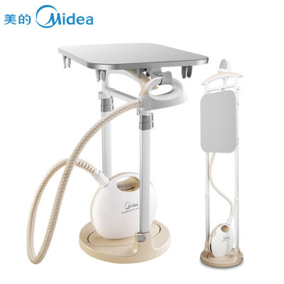 美的（Midea）挂烫机 YGD12B1 1800W 1.2L水箱 可卧可立设计 一体双杆 蒸汽挂烫机 家用挂式熨斗