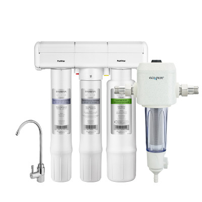 美国怡口(ECOWATER)家用反渗透净水器800GPRO-E+EPSF04-M套餐