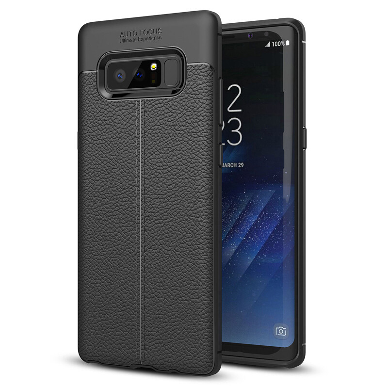 魅爱琳 三星note8手机壳 商务荔纹 galaxy note8手机套 保护套 全包防