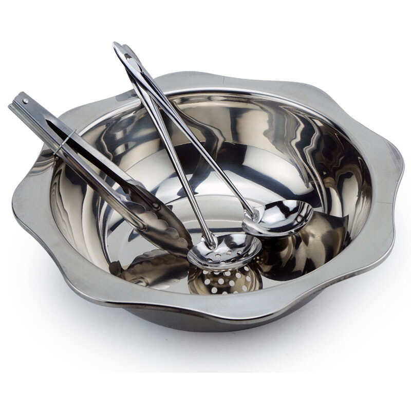 不锈钢家用火锅锅八角汤锅火锅炉 默认颜色 aoto中小型健身器材【价格