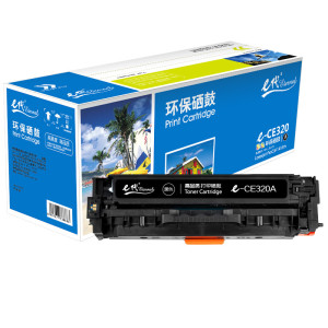 e代 e-CE320A 黑色硒鼓 适用于HP CP1525N/ CP1525NW/CM1415FN/CM 黑色