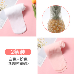 浪莎儿童丝袜女童连裤袜夏季薄款白色春秋女宝宝连体袜超薄舞蹈袜