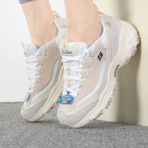 Skechers斯凯奇女鞋新款运动鞋健身训练透气熊猫鞋休闲鞋13147-OFWT ZP
