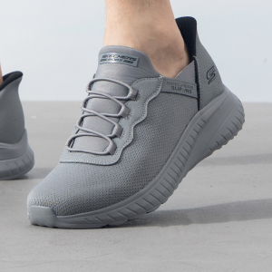 Skechers斯凯奇男鞋新款款减震耐磨轻便网面透气运动休闲跑步鞋118220-BBK ZP