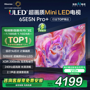 海信65E5N Pro+ 65英寸Mini LED 电视机液晶家用 家电补贴换新