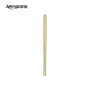 亚摩斯(Amos)纯钛筷子 家用抑菌耐高温腐蚀防霉不生锈易清洗筷子高档餐具纯钛筷子1双