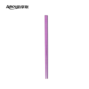 亚摩斯(Amos)纯钛筷子 家用抑菌耐高温腐蚀防霉不生锈易清洗筷子高档餐具纯钛筷子1双
