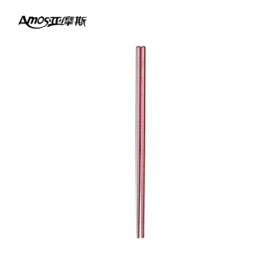 亚摩斯(Amos)纯钛筷子 家用抑菌耐高温腐蚀防霉不生锈易清洗筷子高档餐具纯钛筷子1双