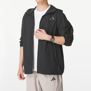 阿迪达斯(adidas)男装 新款外套运动服户外训练防风衣跑步健身连帽夹克JE8577 ZP