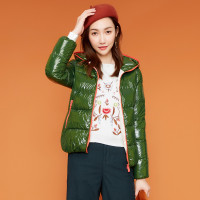 Puella女士羽绒服和拉夏贝尔2017秋新款短款七