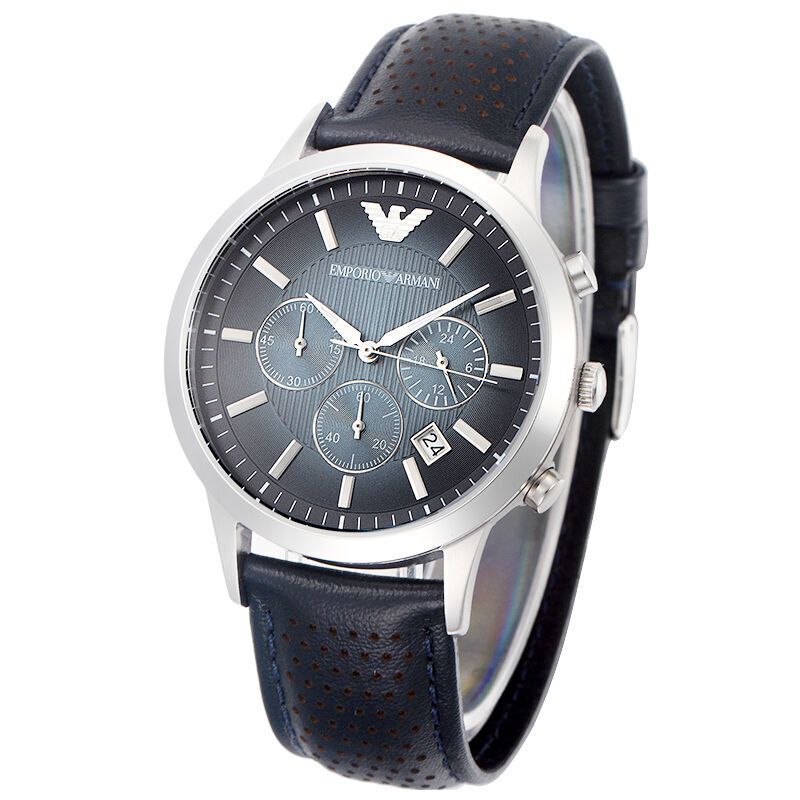 阿玛尼(armani) 男士手表皮带时尚商务石英男士腕表 ar2473