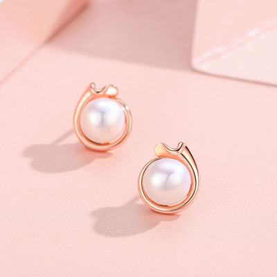 佰色传情(BRIR)气质网红淡水珍珠耳坠925纯银高级感耳环女新款潮耳钉