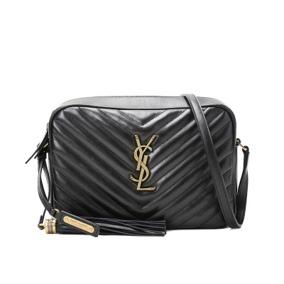 YSLLOU绗缝相机包黑色