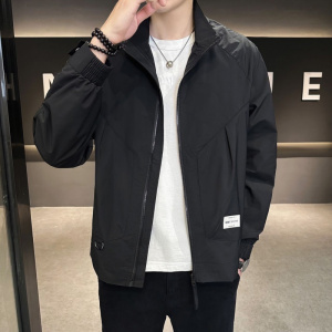 夹克男新款春秋季修身潮流青年休闲韩版外套时尚立领休闲男士