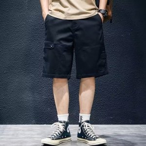 男士休闲工装短裤夏凉爽潮裤子青少年运动裤直筒裤
