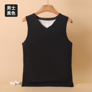 100%羊毛填充男士保暖背心冬季女士德绒三层打底坎肩马甲百搭款