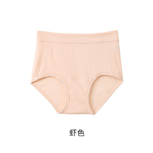红色女士内裤纯棉高腰中老年人妈妈短裤全棉透气三角裤大码短裤头