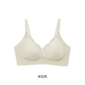 春夏新款软支撑提拉痕内衣女小胸聚拢无钢圈文胸裸感隐形肤胸罩