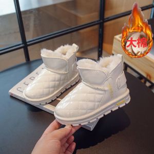 儿童雪地靴年冬季经典款皮面大棉雪地棉男女童棉靴潮