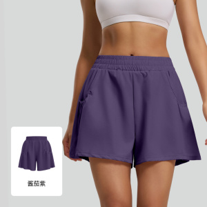 夏季休闲运动短裤女跑步户外高腰提臀健身裤家用短裤