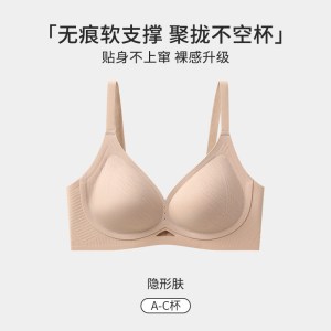 内衣女小胸聚拢显大收副乳防下垂无痕美背文胸罩上托提拉2026新款