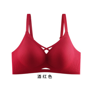 无痕内衣女聚拢小胸果冻胶软支撑收副乳防下垂裸感舒适文胸罩