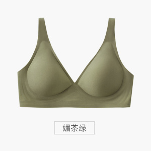 果冻软支撑无痕内衣女法式性感无钢圈文胸小胸聚拢薄款调整型胸罩
