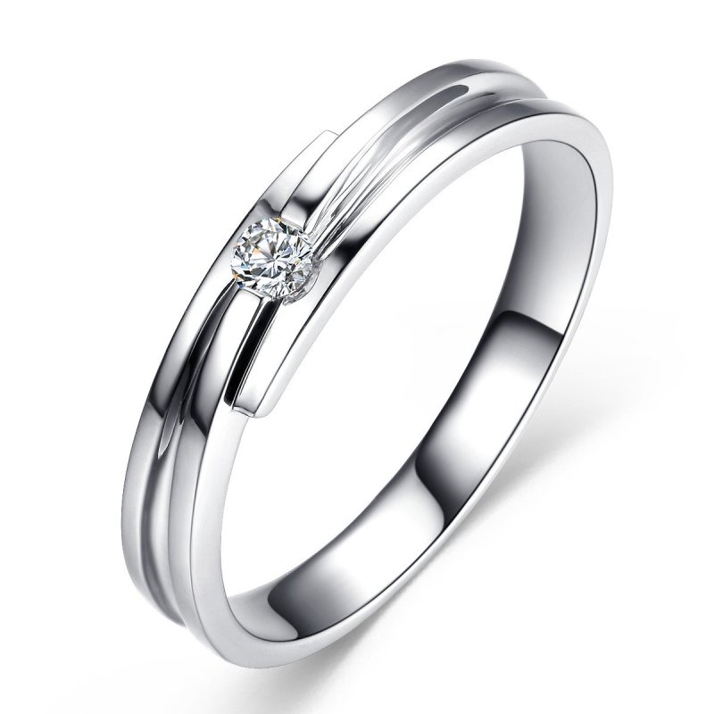 佐卡伊白18k金情侣钻戒钻石结婚戒指对戒 佐卡伊(zocai)戒指【价格