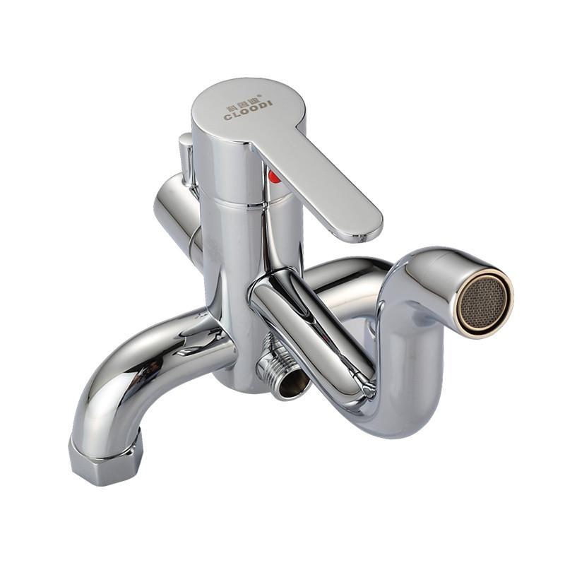 科鲁迪(cloodi)w8889-2摇摆嘴三档带下出水淋浴大花洒纯铜套装淋浴柱