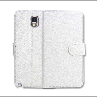 三星GALAXY Note3保护套 支架手机壳 钱夹式手机套 荔枝纹皮套 送高清贴膜