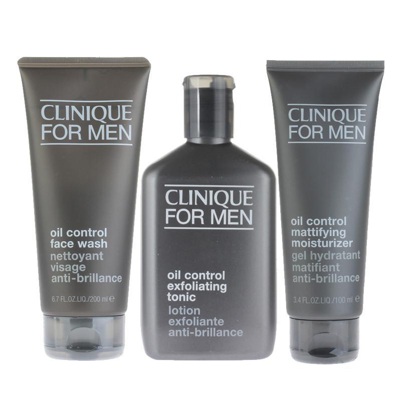 clinique倩碧男士控油三件套(控油液体洁面皂200ml控油爽肤水200ml