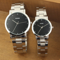 威龙chino wilon手表韩版学生钢带手表男 时尚简约刻度男表 清新时装