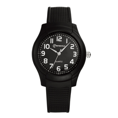 名瑞时尚儿童手表女孩防水学生可爱中小学生男孩石英表环保带指针手表8817黑色